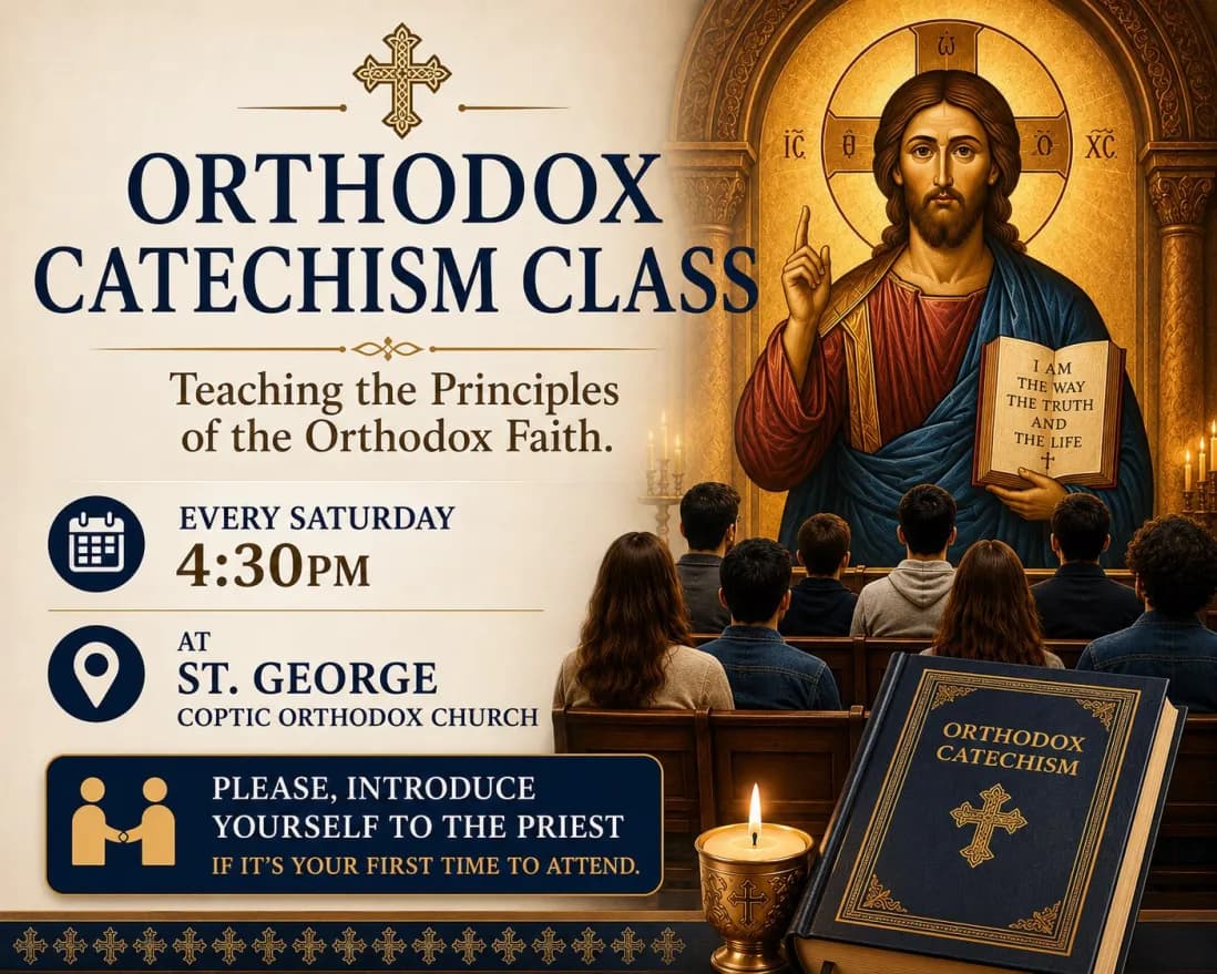 Orthodox Catechism Class announcement